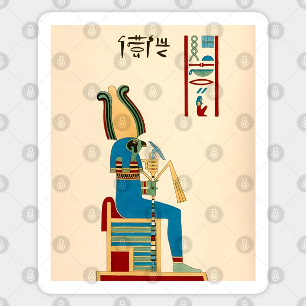 Phtah-Sokari - Ancient Egyptian Deities Sticker by TooplesArt